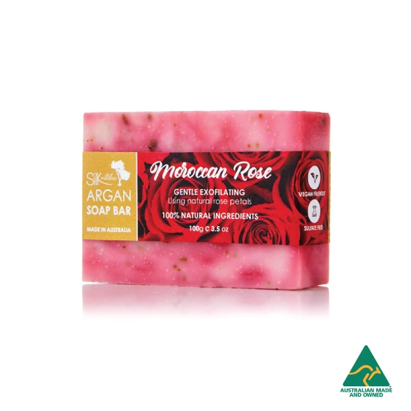 Moroccan Rose Argan Soap Bar