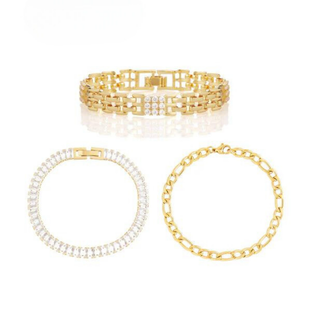 Trinity Gold Bracelet Collection