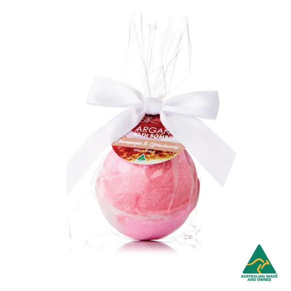 Champagne & Strawberries Argan Bath Bomb