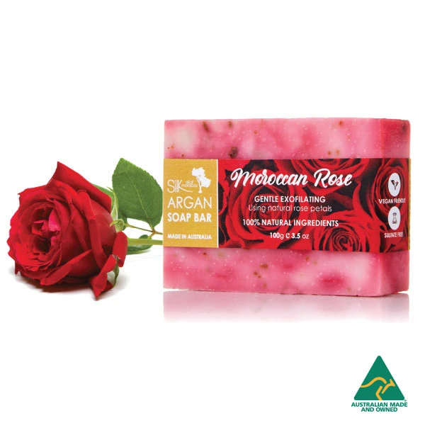 Moroccan Rose Argan Soap Bar