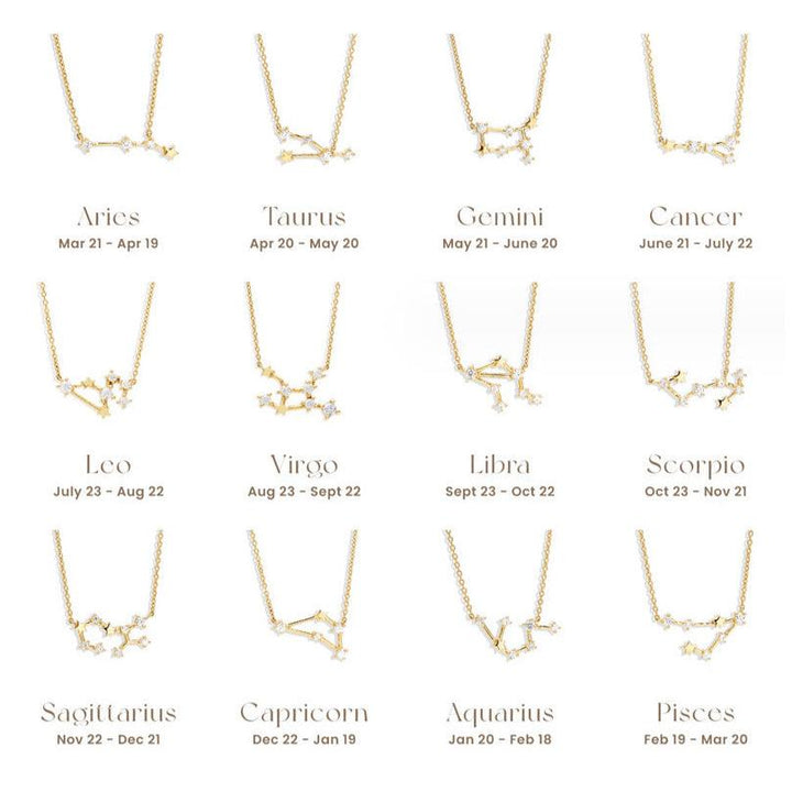 Zodiac Constellation Necklace