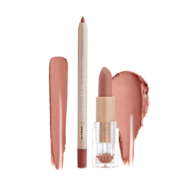 Silk x Fernando Lip Kit - Nude 4 - Mid Tone Nude - Value Pack