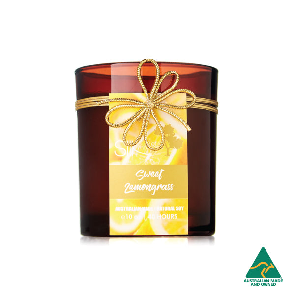 Sweet Lemongrass Amber Natural Soy Candle