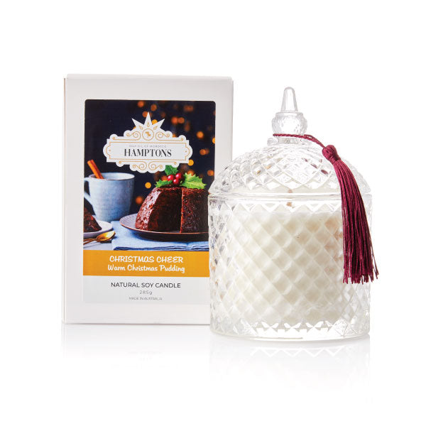 Warm Christmas Pudding Candle