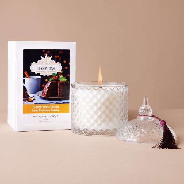 Warm Christmas Pudding Candle